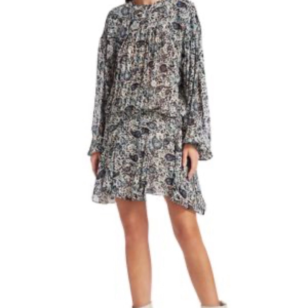 ETOILE ISABEL MARANT Nimazu Paisley Blouson Dress  sz.40